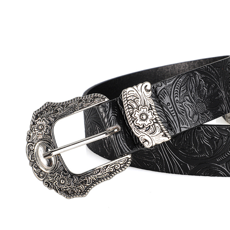 Neuer Retro-Gürtel für Herren und Damen im böhmischen Stil – mit Strass-Schnalle, Street-Punk-Rock-Hip-Hop-Modeaccessoire, für Männer und Frauen – Detail 7