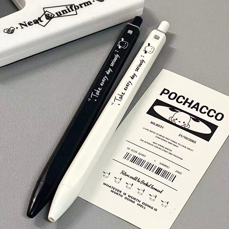 High-looking Pacha dog square pen ins style student press gel pen simple brush question pen girl heart signature pen 1