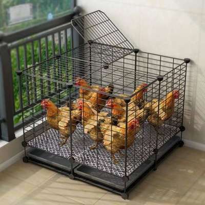 Chicken Cage Large Size Extra Large Breeding Cage Automatic Manure Clearing Chicken House Household Chicken Cage Multi-layer Chicken Cage Duck Cage Dog Cage