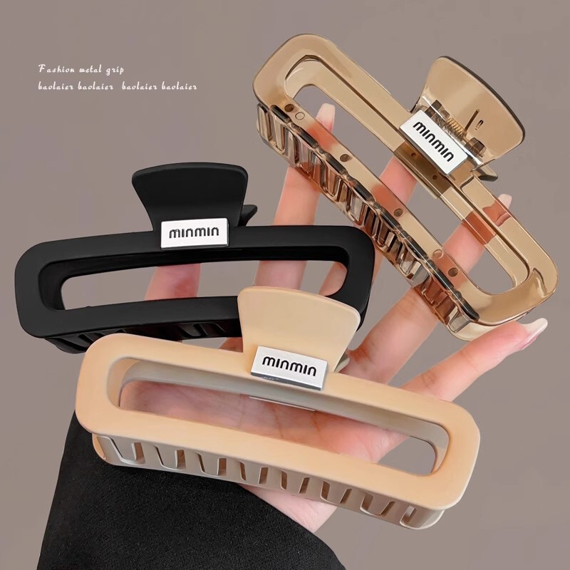 Simple Pink White Letter Hairpin Women's Back of Head Disc Hair Grab Clip Sweet Hairpin Hair Quantity Multi-Size Shark Clip Headwear Simple Pink White Letter Hairpin Women's Back of Head Disc Hair Grab Clip Sweet Hairpin Hair Quantity Multi-Size Shark Clip Headwear