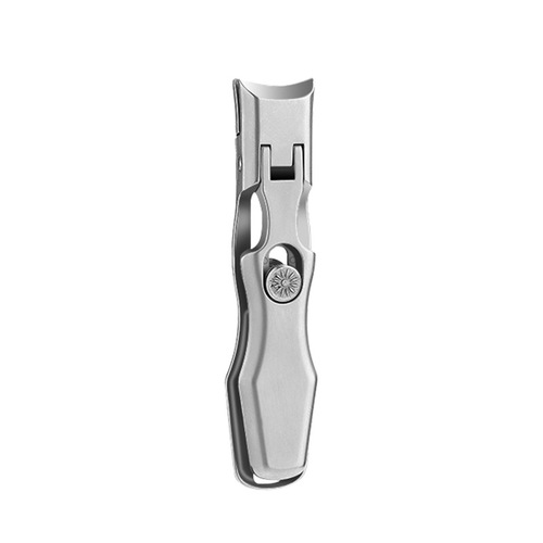 Anti-splash stainless steel nail clipper large opening nail clipper single set portable large hard thick gray nail clipper