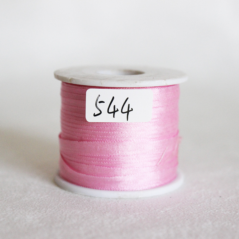 4 mm DIY mano cinta de seda flotante cinta de embalaje rosa cinta de color negro Ling Miao material de cinta para el cabello