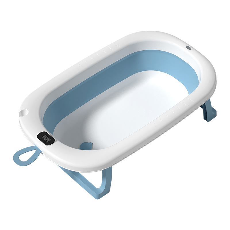 Baño para bebés Baño plegable para bebés Los niños recién nacidos pueden sentarse y acostarse Baño grande para niños