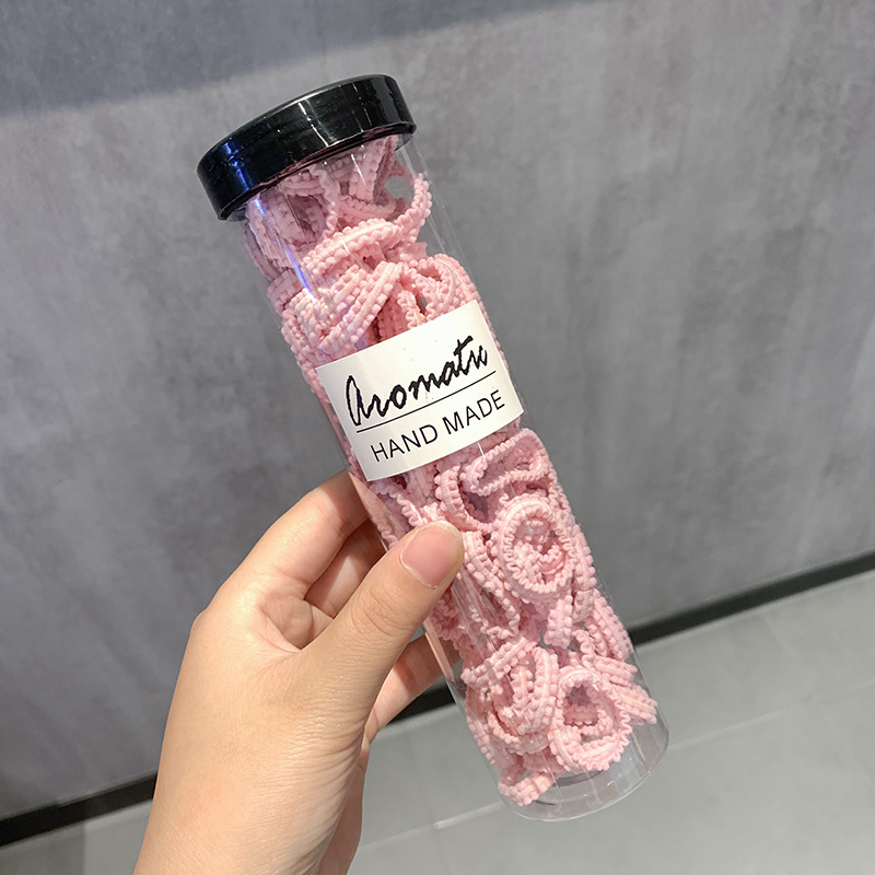 La banda de goma de los niños enlatados no duele el pelo cuerda de pelo del bebé banda de pelo de niña cuerda de pelo de alta elasticidad banda de goma cuerda de pelo de encaje