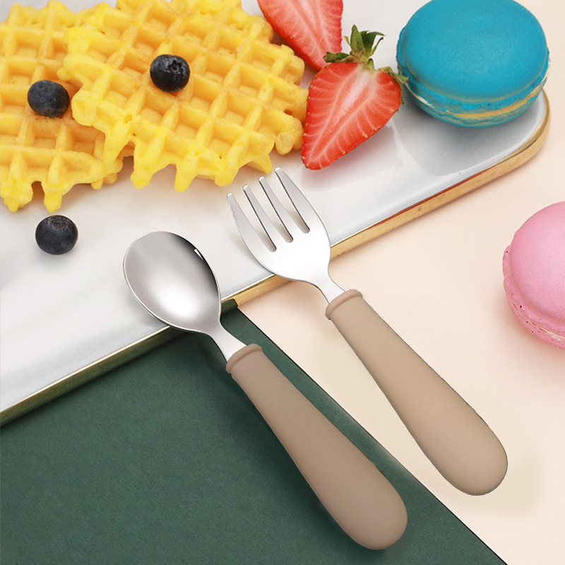 브라운 포크와 스푼 + 수납박스