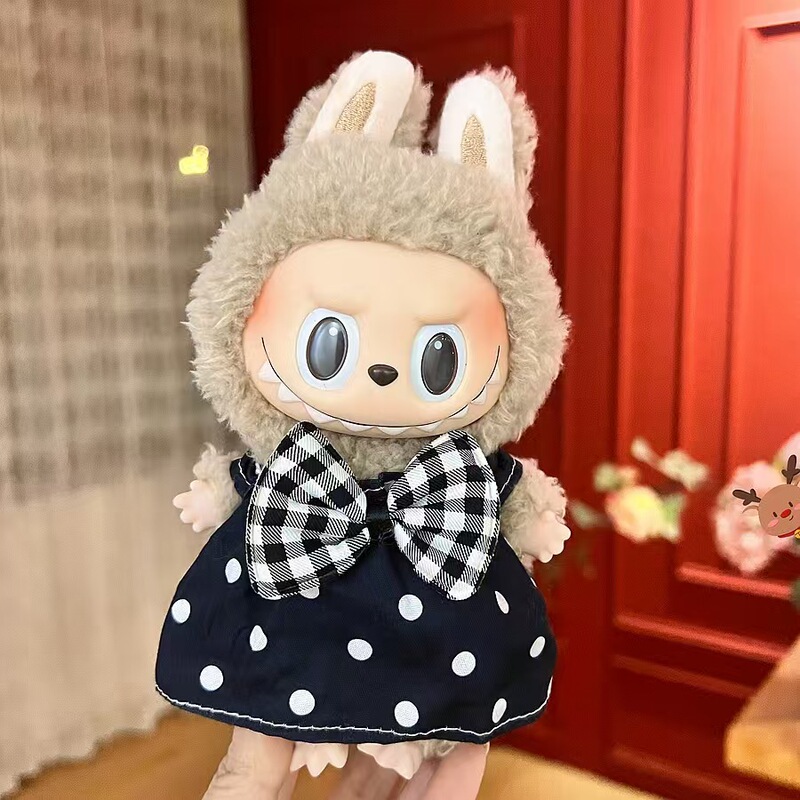 ラブブ 着られるベビー服 ラブブ 17cm 人形 かわいい ドレスアップ カジュアルスーツ スカート 【服のみ】|undefined