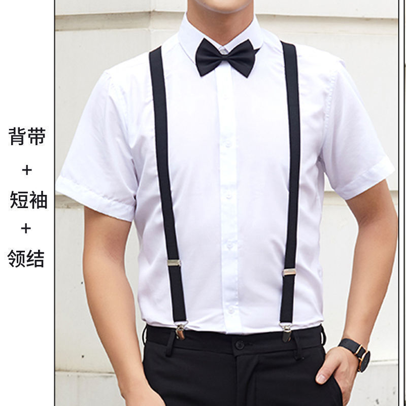 迎亲礼服新郎西式背带套装伴郎服兄弟装西裤男士衬衫结婚衣服合唱|undefined