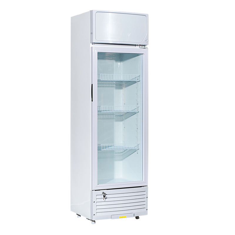 Pejer SC105L de una sola Puerta de bebidas Vitrina refrigerada Puerta de vidrio transparente refrigerador de alimentos cocidos con cerradura gabinete de muestra