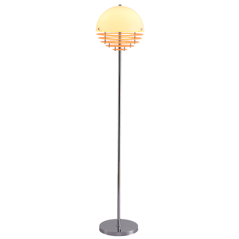 Luz de suelo naranja alta sensacional lujoso ligero dormitorio sala de estar al lado del sofá Bauhaus luz de atmósfera L138