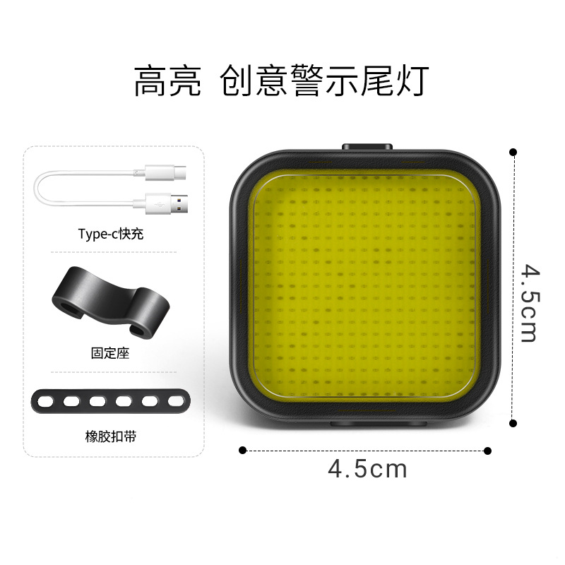 Luz trasera inteligente de bicicleta de carretera de montaña luz de freno para niños ciclismo nocturno ciclismo nocturno advención de decoración nocturna