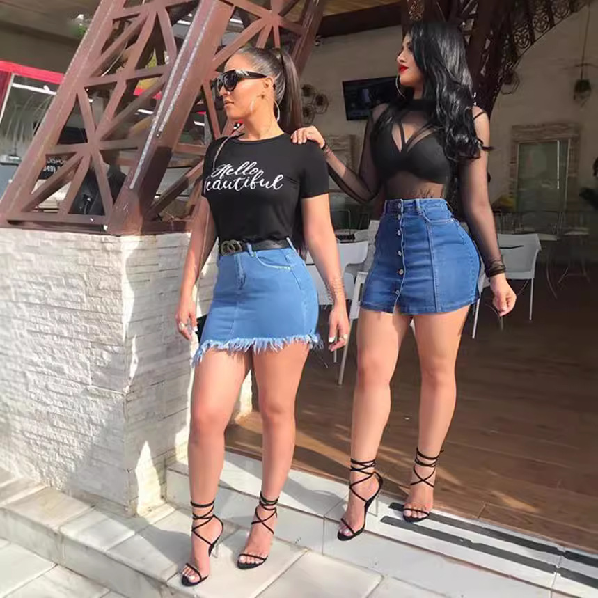 2023 Net celebridad de las mujeres bolsa cadera falda Estados Unidos Amazon en stock deseo estación independiente eBay de las mujeres más tamaño falda