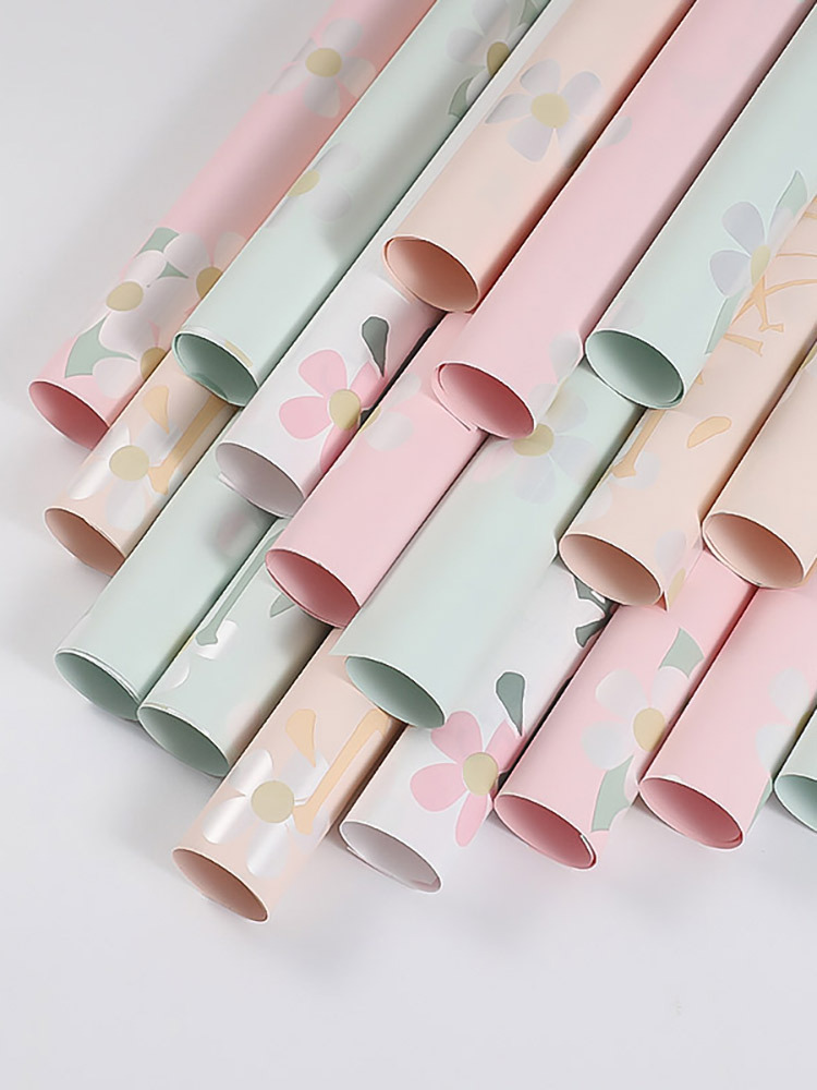 小欢喜系列鲜花包装纸花店玫瑰花防水花艺花束包花纸手工diy材料