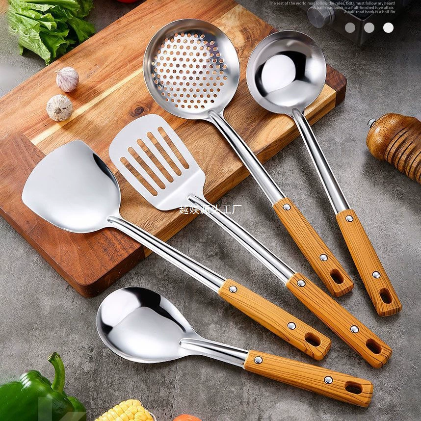 Handle stainless steel, shovel, kitchenware, set, anti-scald
