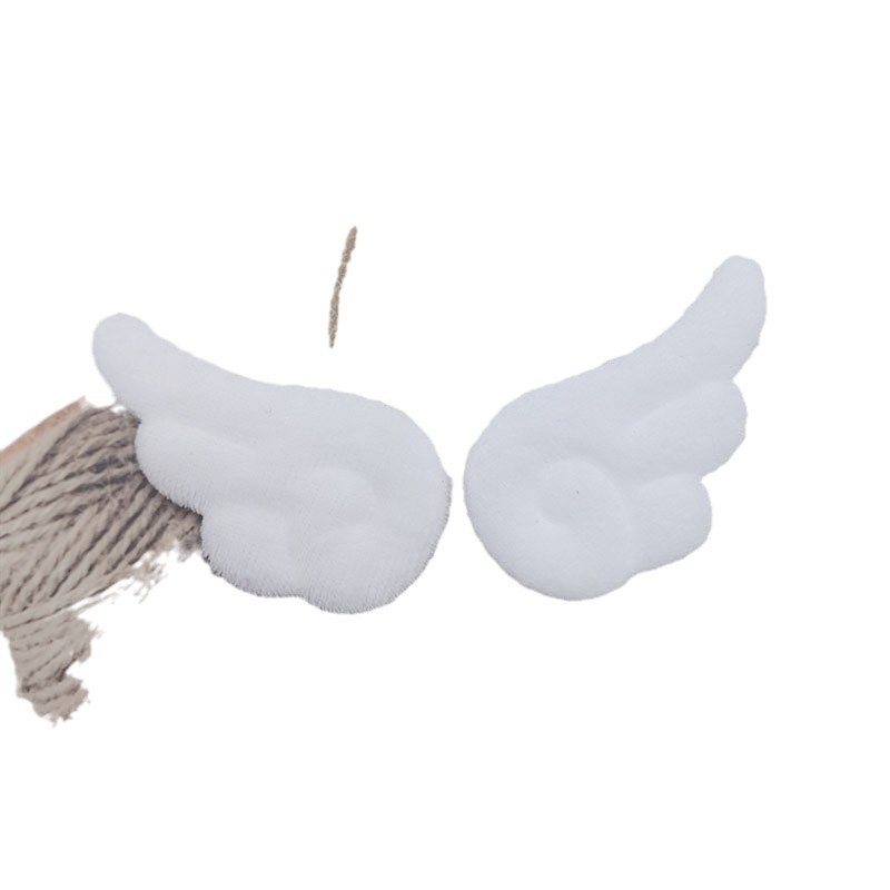 Cute Double-Sided Plush Angel Wings DIY Accessories Hairpin Bar Holder Cake Insert Toy Decoration Material