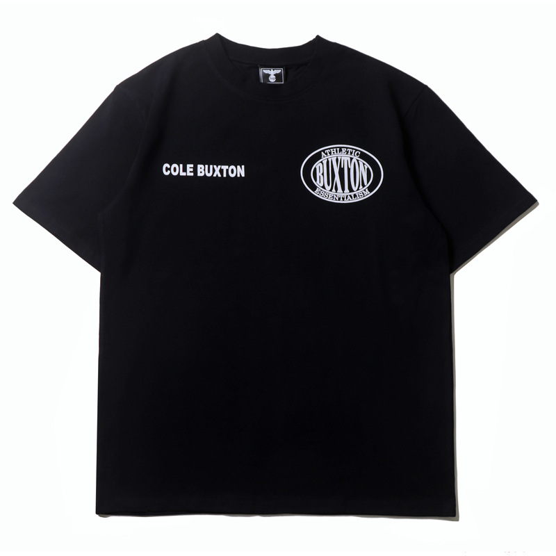 Marca de moda americana calle hip hop simple letra impresa camiseta hombres y mujeres mismo casual suelta High Street original manga corta