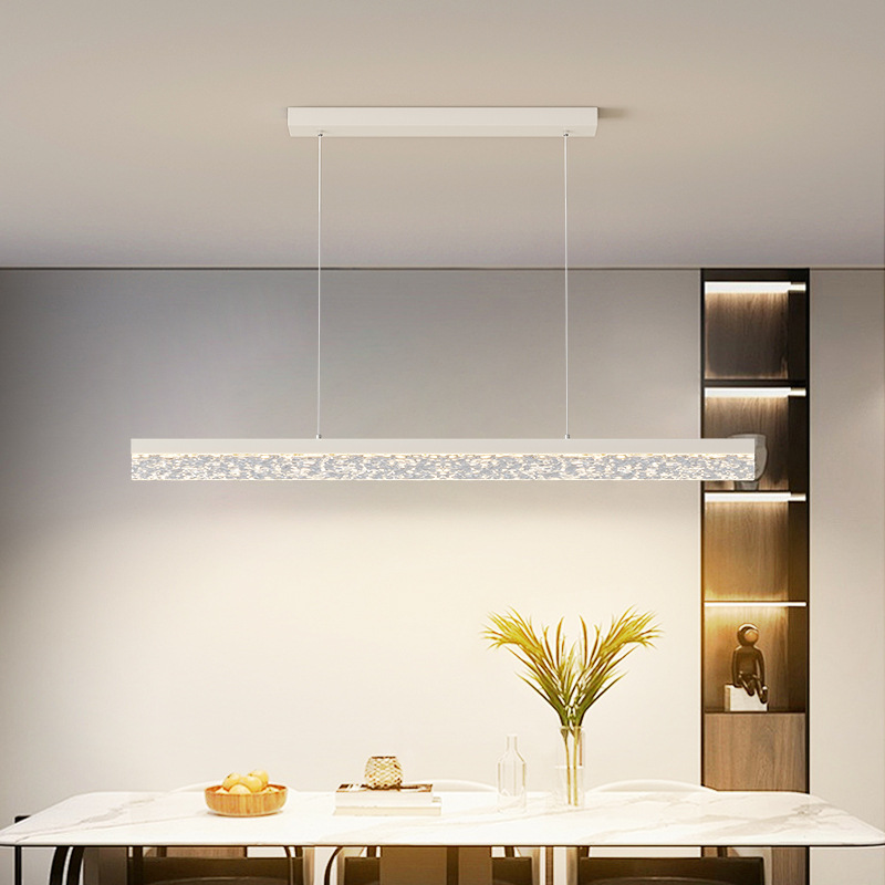 [Estrictamente seleccionado] Araña moderna de espectro completo minimalista italiano, ligero, comedor de lujo, barra de bar para el hogar, araña larga