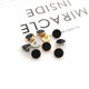 Source manufacturers metal shirt buckle black resin double spell U-shaped feet suit cuff exquisite small buttons