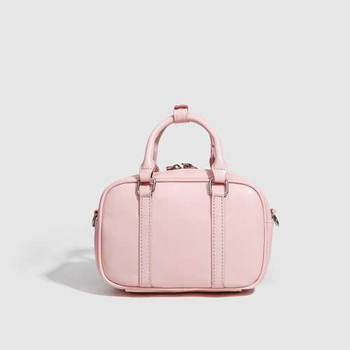 Korean cross-body bag niche design one-shoulder Boston bag for women 2024 new retro high-end handbag light luxury