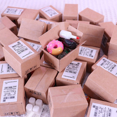 New miniature mini food toy resin diy supermarket beverage bottle express small package model ornament small blind bag