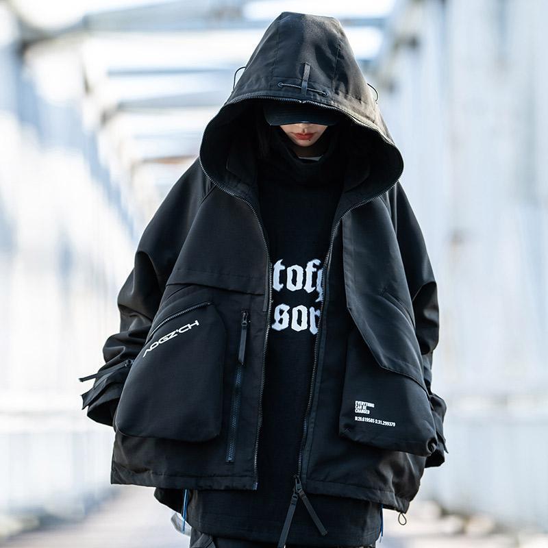 Aogz National Fashion Brand Functional Windbreaker Jacket for Men and Women Spring and Autum New American Handsome Couple Work Jacket