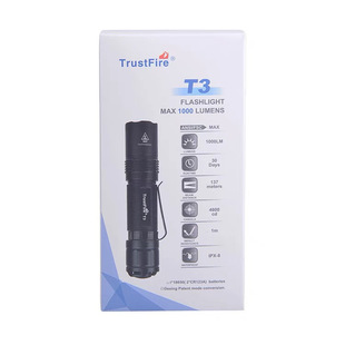 Trustfire T3СֱͲ���AV3���Ñ�������1000�����������Ͳ18650