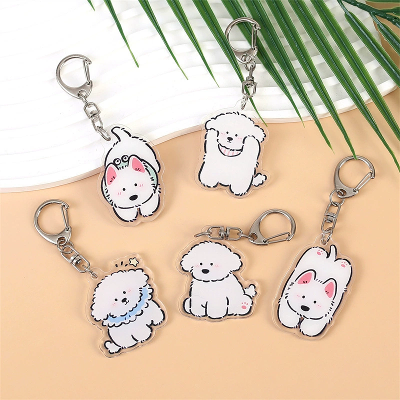 "(Cross-border trading), acrylic keychain, cartoon school bag, pendant"
