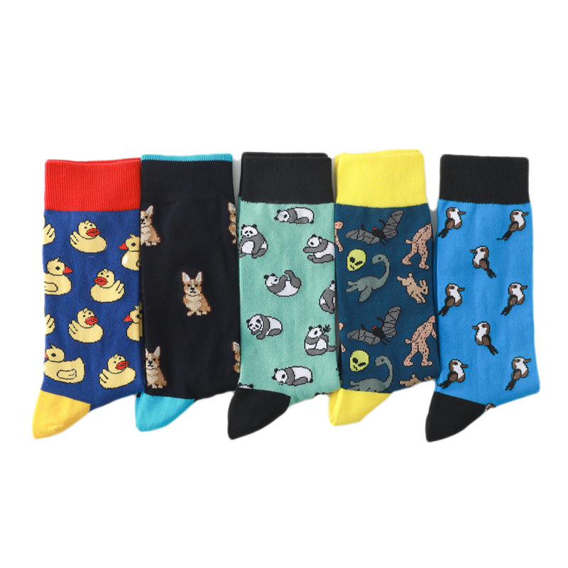 65g Weight Socks Classification Socks Lingerie Type Cotton (more than 50%) Fabric Type A Pair Quantity Casual, Daily Occasion Animal, Color Block Pattern All Seasons Season Unisex Gender Casual, Cartoon Style Style A Pair Casual Cartoon Style Unisex Animal Color Block Cotton (more Than 50%) Crew Socks 无