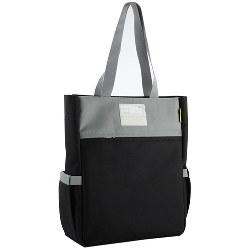 Student canvas large-capacity portable student carrying book bag tutoring bag children's waterproof information bag exam professional storage bag