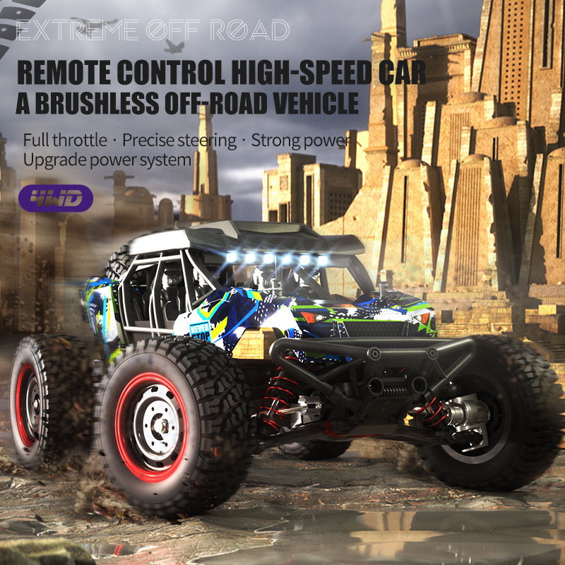 Cross-Border High-Speed Brushless Rc Remote Control Car Electric Four-Wheel Drive Off-Road Metal Rally Racing Toy Cross-Border High-Speed Brushless Rc Remote Control Car Electric Four-Wheel Drive Off-Road Metal Rally Racing Toy