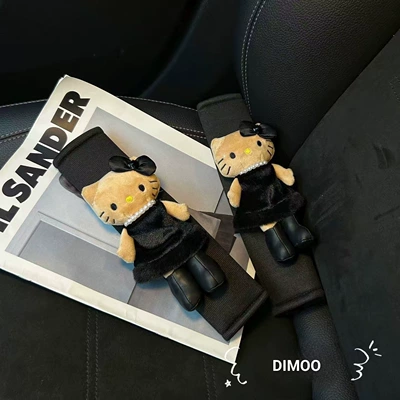 Hello Kitty Chanel Tərzli Kəmər Çiyin Pedi, Plush Kukla Avtomobil Bəzəyi