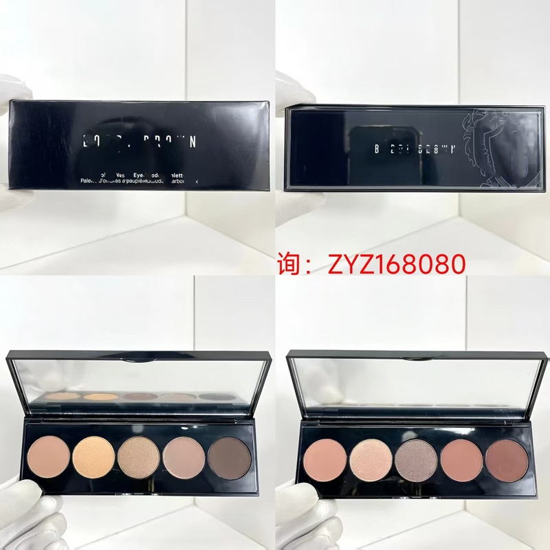 大牌跨境芭比布波家裸色五色眼影盘6g专供直播团队玫瑰盘/ 岩灰盘|undefined