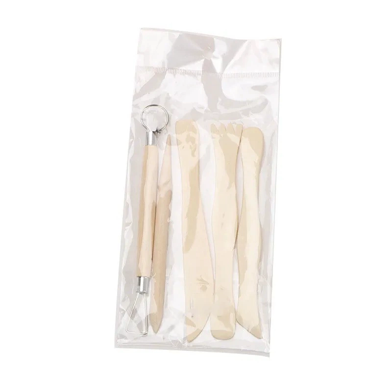 Wooden ceramics, tools set, clay, DIY