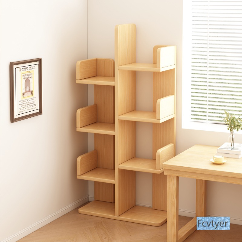 Bookshelf Floor-Standing Storage Rack Living Room Integrated Wall Storage Rack Display Rack Home Storage Cabinet Student Multi-Layer Bookcase