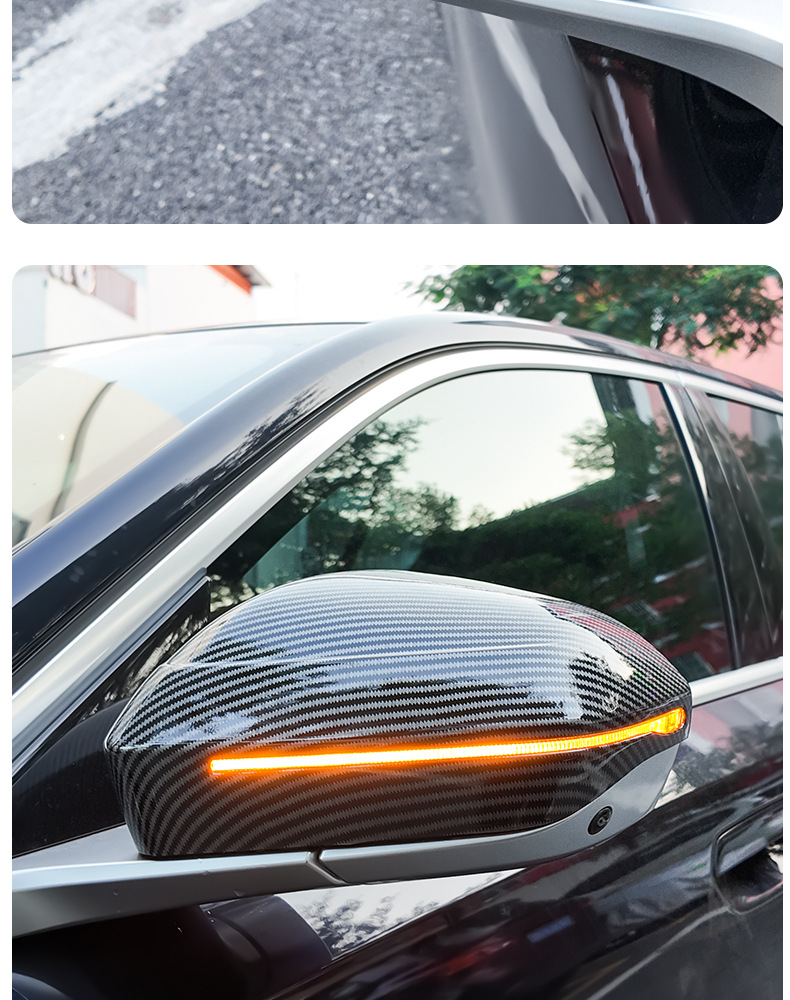 Suitable for Bmw's New 5 Series X3 Black Warrior Rearview Mirror Shell Protective Cover Decorative Blackening Kit Appearance Modification Accessories