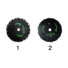 Factory direct sales chain disc mowing head 20-tooth cutterhead 9-inch chain sawtooth blade mowing head lawn mower accessories