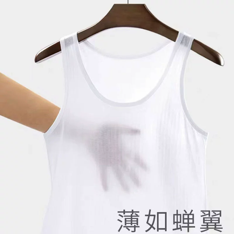 Мужской жилет из чистого хлопка летние эластичные спортивные фитнес плотные бесшовные внутренние пижамы Толстовка для мужчин