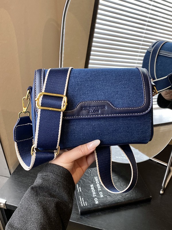 Jeans color casual bolso pequeño para mujeres 2026 nuevo nicho coreano de alto nivel retro versátil bolso de mochila