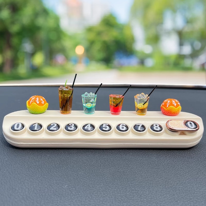 Adornos para el automóvil, accesorios para el automóvil, decoración de la consola central, mini café, decoraciones para automóviles, accesorios para automóviles y vehículos eléctricos