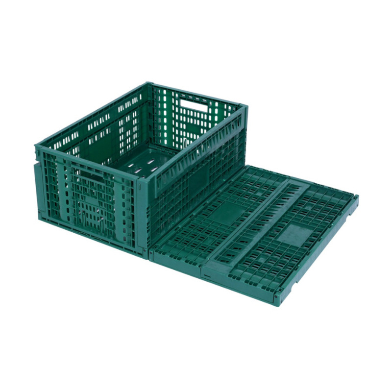 Cestas plegables de plástico gruesas, cestas de frutas, verduras, cestas de rotación, supermercados, estantes de exhibición de frutas, cajas de entrega expresas cuadradas image 6
