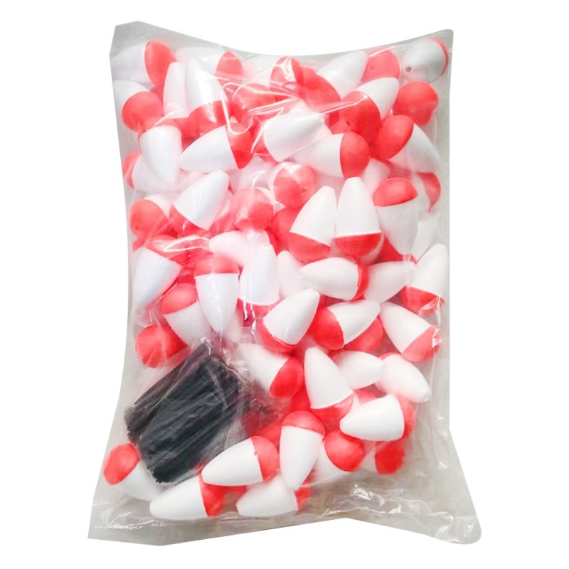 Cross-Border red and white floating EVA foam hard foaming through the belly long-cast fish floating export floating buoyant fish floating