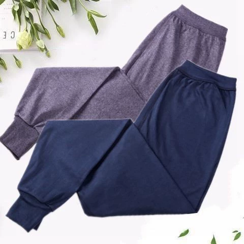 Мужские хлопковые осенние брюки Плюс Толстая Северная версия больших размеров пожилой свободной версии партии осенних брюк отца и дедушки