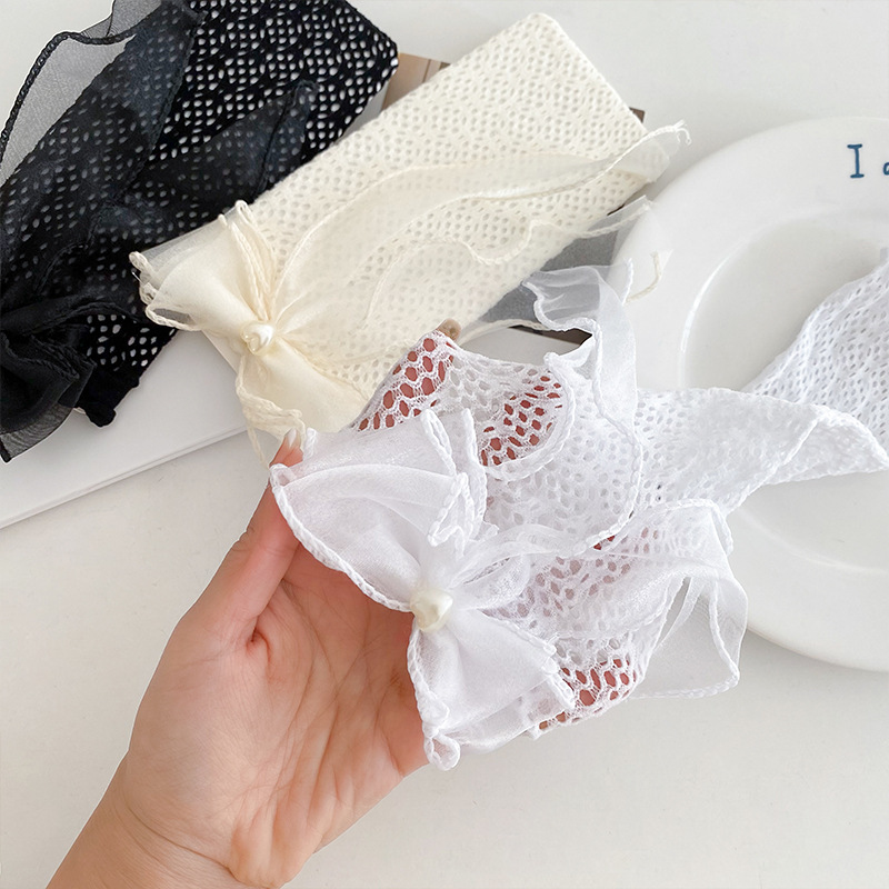 Verano fino Lolita arco niñas medias de encaje calcetines de encaje princesa japonesa calcetines rectos de la pantorrilla