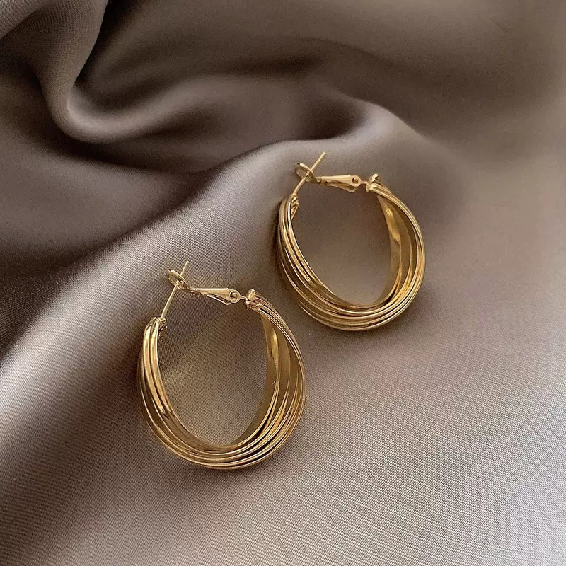 골드 후프 귀걸이