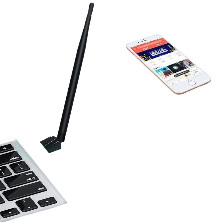 Бездрайверная USB беспроводная сетевая карта, гигабитная 5G для настольного компьютера, передатчик-приемник Wi‑Fi сигнала