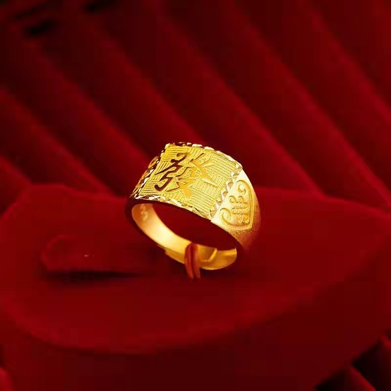 金店の同モデルの男性戒の新型の中国は金メッキの男性の金を結びます。|undefined
