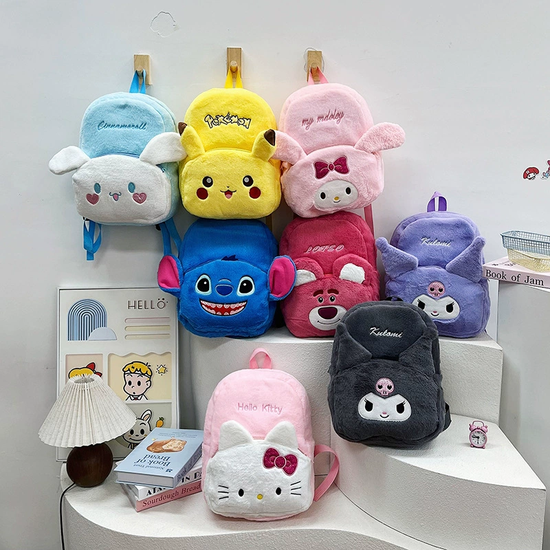 Новый плюшевый мультфильм Sanrio милый иностранный детский сад маленькая школьная сумка повседневная дикая сумка большой емкости