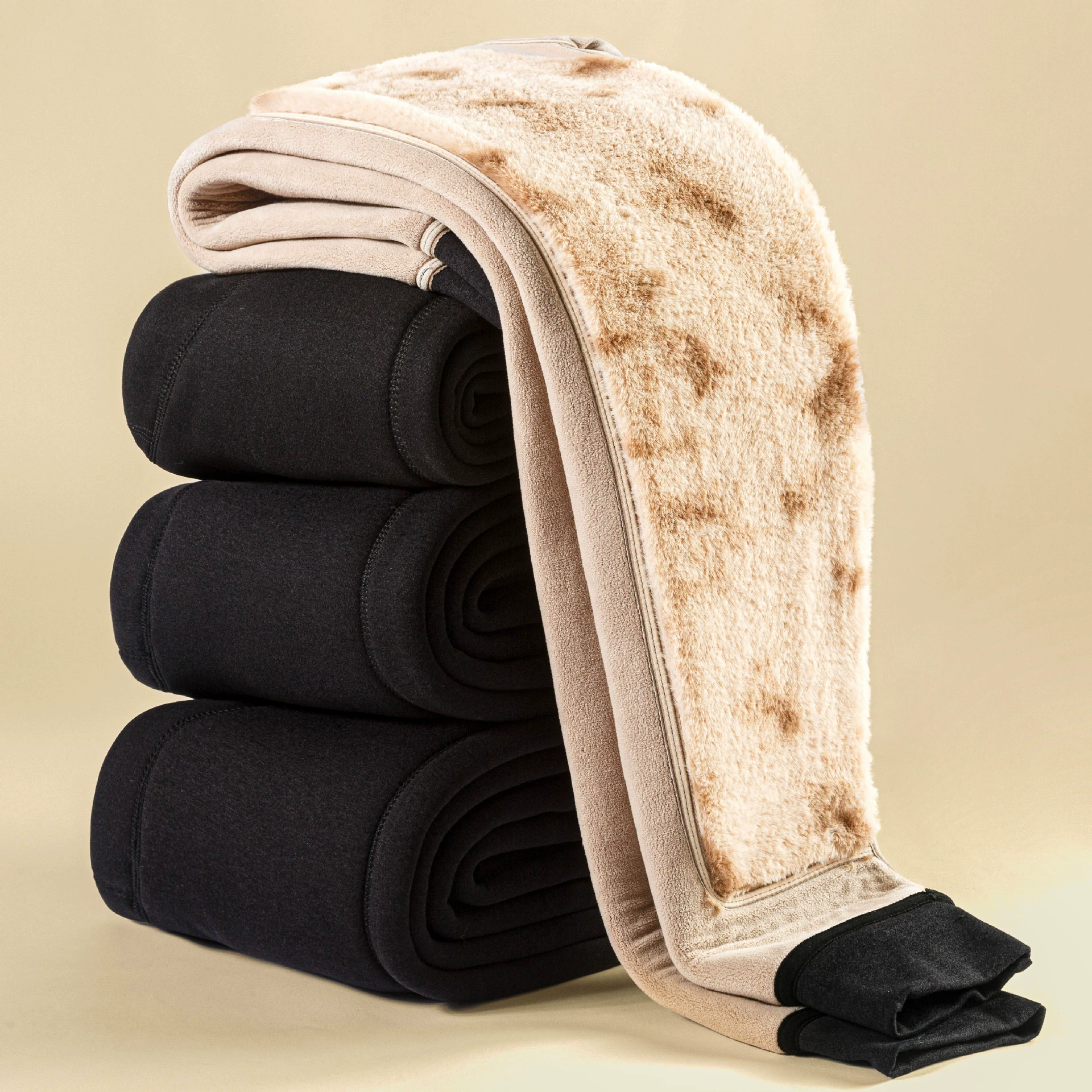 Утепленные зимние брюки для мужчин (для северо-восточных регионов), с удлиненными наколенниками, хлопковые, с высокой талией, на флисовой подкладке, утолщенные леггинсы, большие размеры