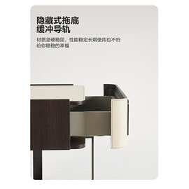 SMEFJ04意大利设计师款马鞍皮床头柜高端主卧个性床头柜轻奢