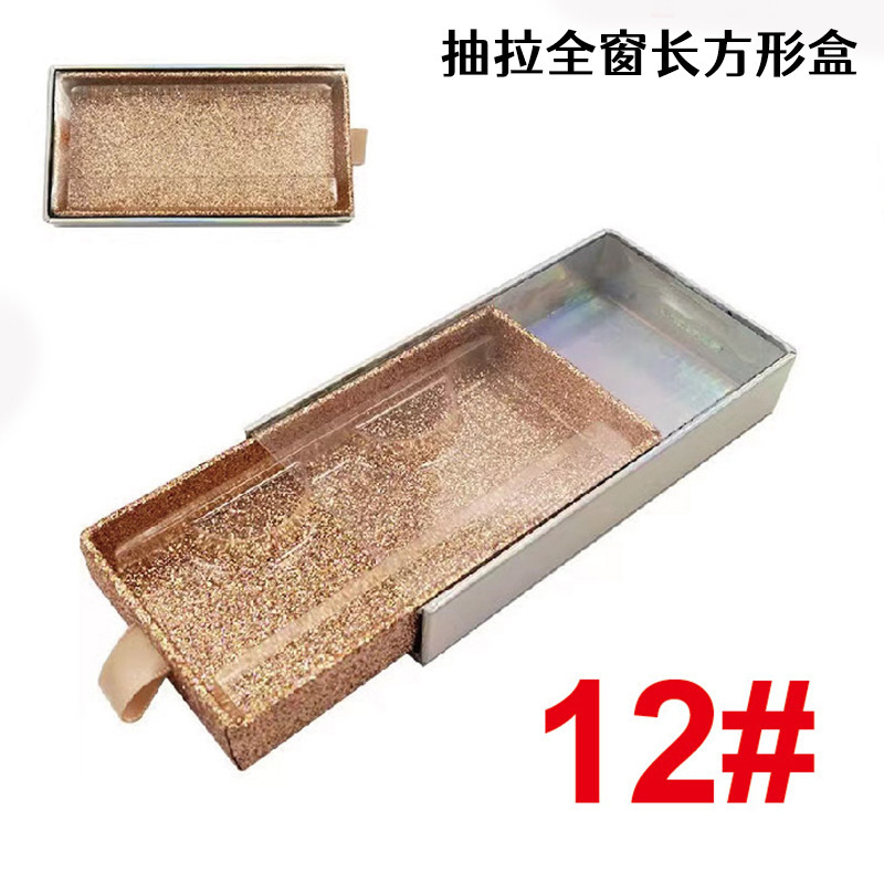 Eyelash Box, Rectangular, Pull-Out, Fully Openable Window, Can Be Printed with Logo, Can Mix Colors, Sealed Box for Cosmetics Eyelash Box, Rectangular, Pull-Out, Fully Openable Window, Can Be Printed with Logo, Can Mix Colors, Sealed Box for Cosmetics