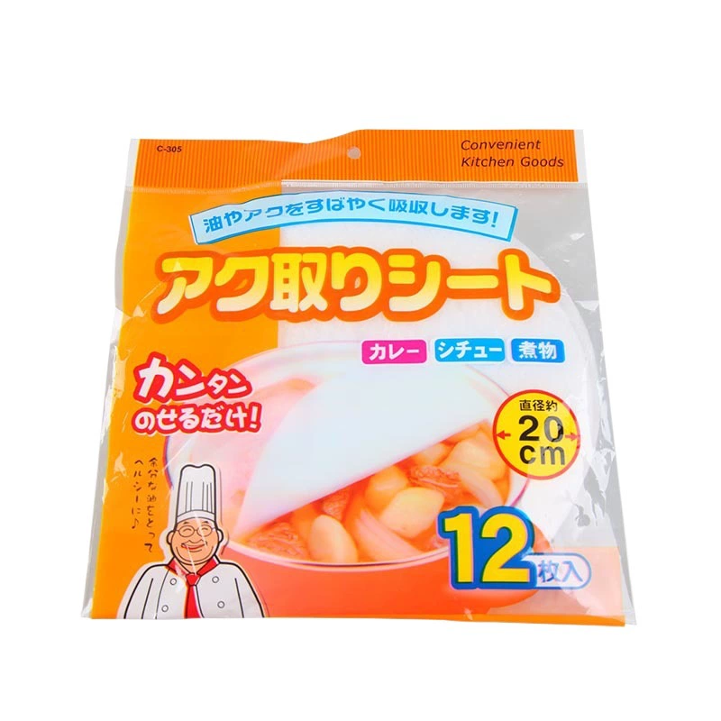 Кухонный суп маслопоглощающая бумага рагу суп маслопоглощающий хлопок утолщенный пищевой коврик бумажная адсорбционная пена для удаления масла 12 штук